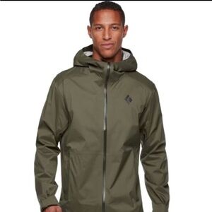 Black Diamond Men's Stormline Stretch Rain Shell XS Tundra